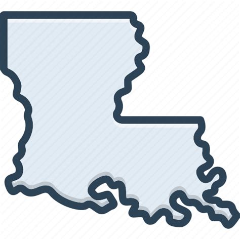Louisiana Map Usa American Washington America Country Icon