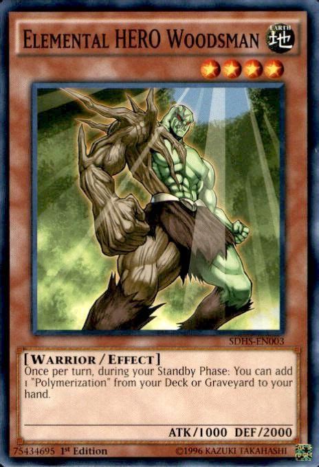 I also have a soft spot for mask of restrict, just because of its weird original phrasing. Elemental HERO Woodsman SDHS-EN003 HERO Strike Structure Deck YuGiOh Single Card | Yugioh, Funny ...