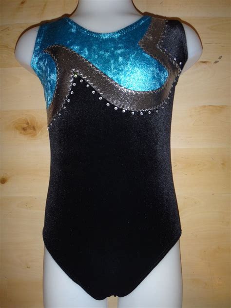 Rhinestone Hotfix Gymnastic Leotard Turnpakjegympakje