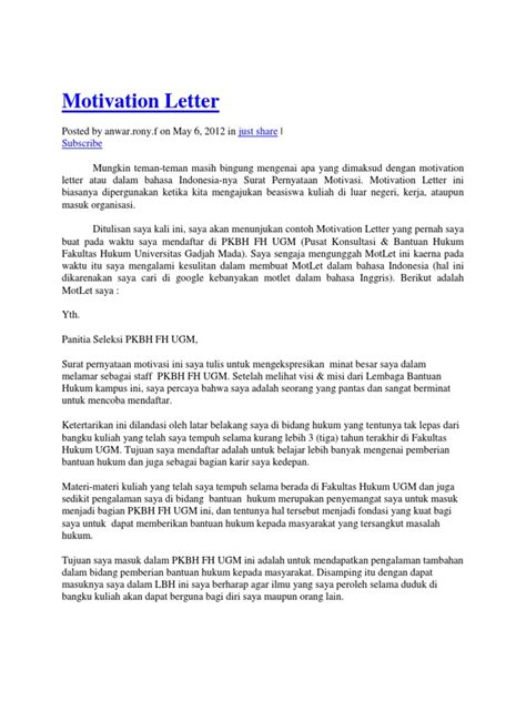 You've listed everything there is to know about you on your resume. 3+ Free Sample of Motivation Letter For Organization ...