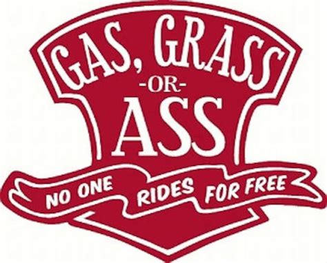 Gas Grass Or Ass Design Auto Decal Sticker Etsy