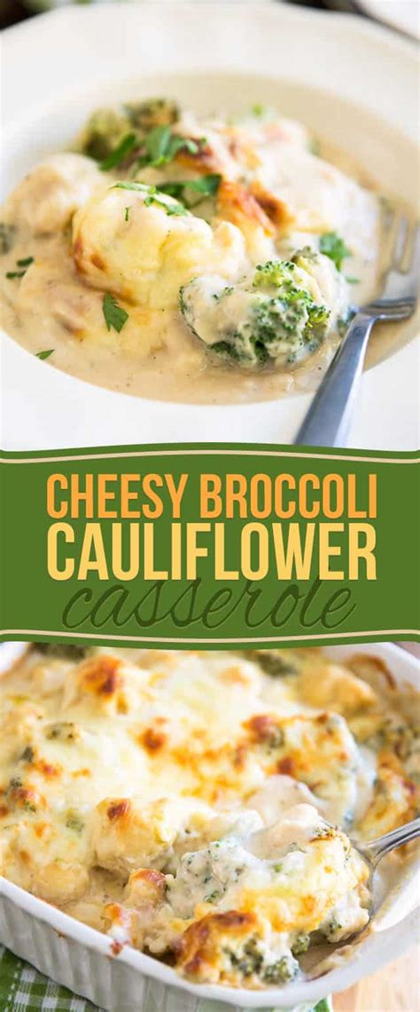 Medium onion, mozzarella cheese, shredded white cheddar cheese and 9 more. Cheesy Broccoli Cauliflower Casserole • The Healthy Foodie