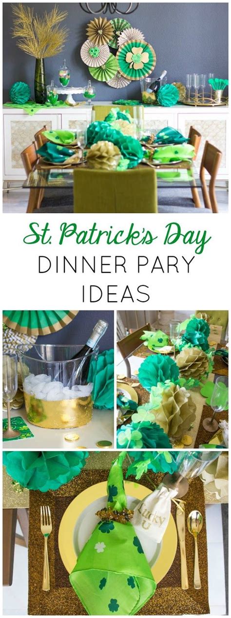 Patricks day party with st. St. Patrick's Day Dinner Party Ideas | Dinner party ...