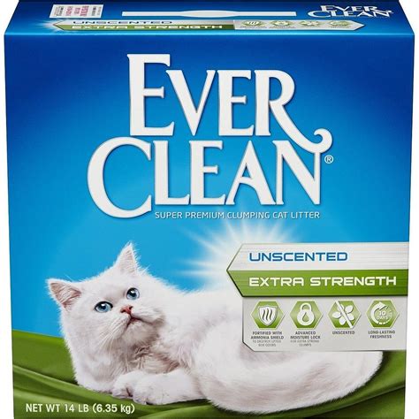 A clean bed of litter after each use comes in handy for the household with multiple cats, especially territorial ones. Ever Clean Unscented Extra Strength Clumping Cat Litter 6 ...