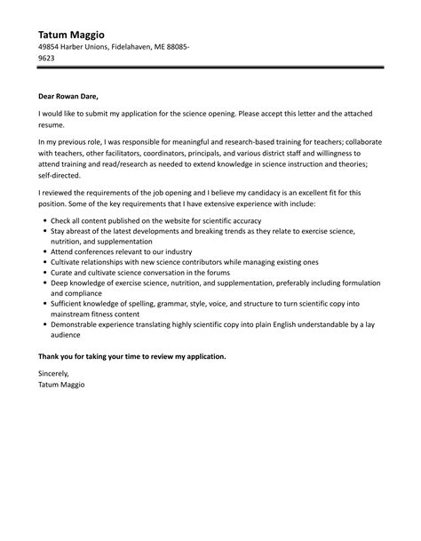 Cover Letter Examples Scientist Must Do Steps For T Vrogue Co