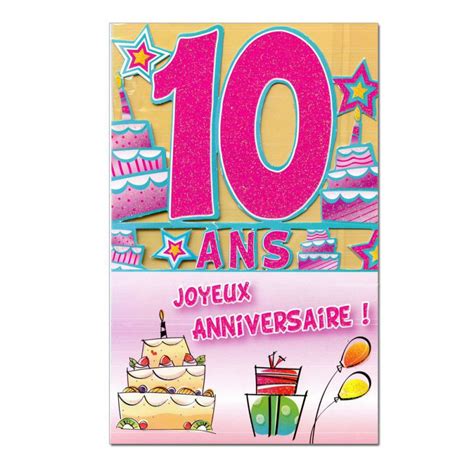 Maybe you would like to learn more about one of these? Carte D'invitation Anniversaire Fille 10 Ans Awesome Carte ...