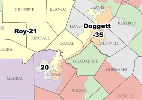 Gerrymandering Texas Congressional District Map