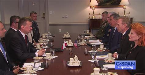 Acting Defense Secretary Shanahan Meeting With Polish Defense Minister