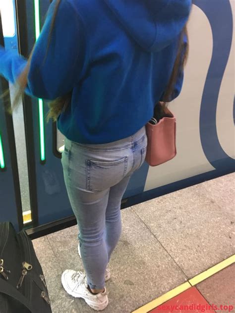 sexycandidgirls top girl with hot ass tight jeans subway creepshot item 1