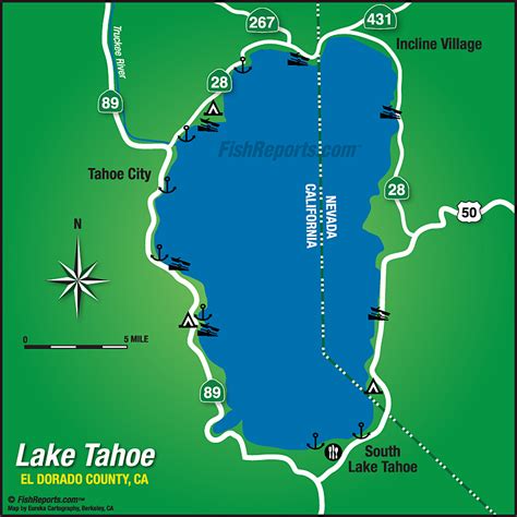 Lake Tahoe Fish Reports And Map