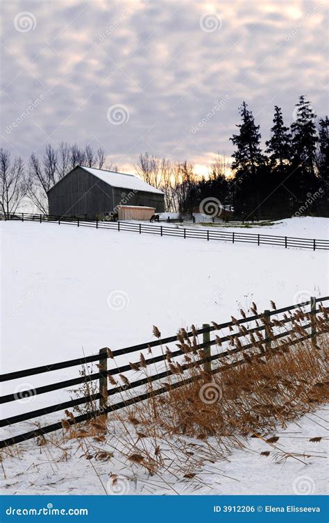 Rural Winter Landscape Stock Photo Image Of Cold Field 3912206