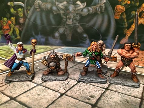 Heroquest Heroes Dungeons And Dragons Miniatures Fantasy Figurine