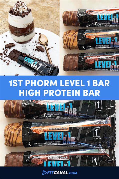 1st Phorm Level 1 Bar High Quality Protein Meal Replacement Bar