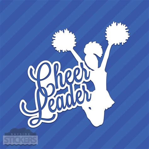 Cheerleader Vinyl Decal Sticker Cheerleading Squad Sports Etsy