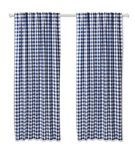 Blue Gingham Bedroom Curtains Curtains And Drapes