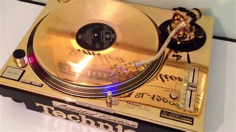 Technics Sl 1200ltd Gold Unikat 24karat Dmc Gld Youtube