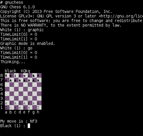 Hartwork Blog · Gnu Chess 610 Introducing Graphic Terminal Mode