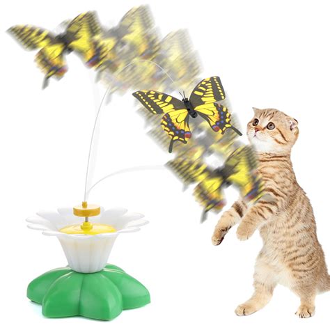 Cat Toys Automatic Electric Rotating Butterfly Kitten Toy Interactive