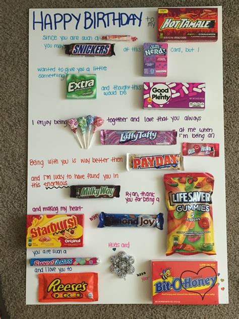 Candy Birthday Cards | Gifts for 18th Birthday