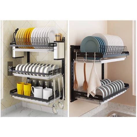 Whether you hand wash all your dishes or just the few that require special care, you'll find a drying rack at sears that meets your needs. 2&3Layer Dish Rack Stainless Steel Dry Shelf Kitchen ...