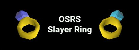 Osrs Slayer Ring A Useful Item For Slayer Training