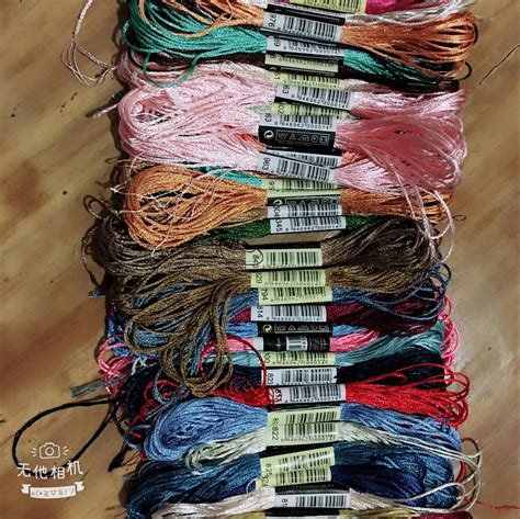 Oneroom 100 Pieces Silk Embroidery Silk Cross Stitch Thread Common