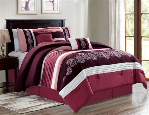 Duvets Empire Home 7 Piece Embossed Oversized Comforter Set 21181