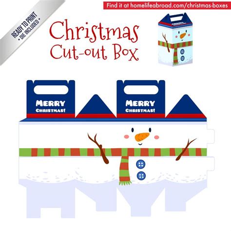 Pin On Christmas Cut Out Boxes Diy