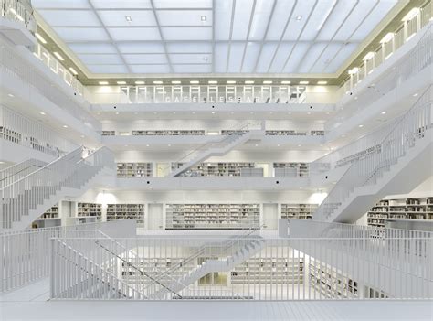 Whilst the stuttgart city library consists of 17 branch libraries, the mobile library and the elibrary; Stuttgart City Library / Yi Architects | ArchDaily