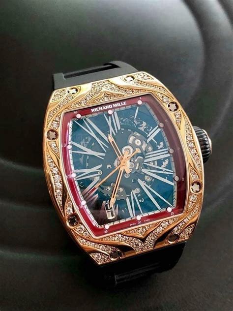 richardmille rm023 rose gold diamond men s fashion watches and accessories jewelry on carousell