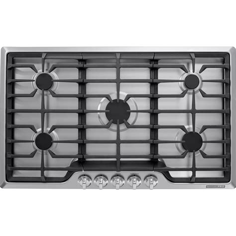 Wall ovens and a cooktop are the way to go. Kenmore Pro 34423 36" Gas Drop In Cooktop - Stainless Steel