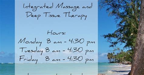 achieve and believe llc new hours for massage in waialua