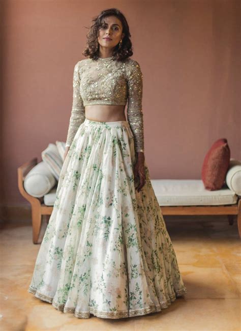 Floral Digital Printed Organza Traditional Wear Lehenga Cholis Collection Catalog