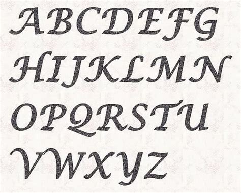 Alphabet Lucinda 6 Inch Stencil By Linleys Designs Craftsy Letter