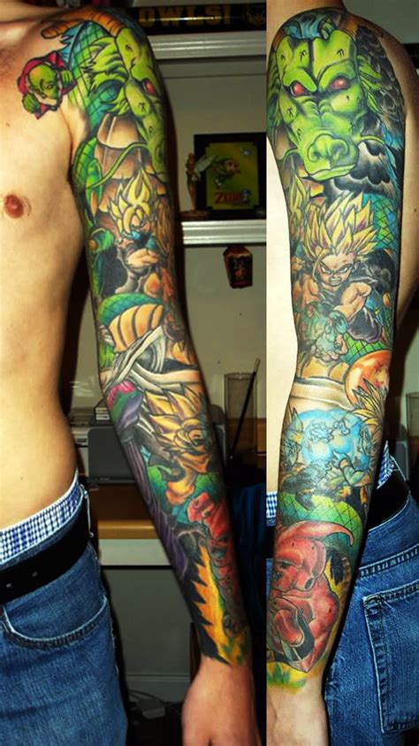 The biggest gallery of dragon ball z tattoos and sleeves, with a great character selection from goku to shenron and even the dragon balls themselves. Dragon Ball Tattoos - Groups | The Dao of Dragon Ball