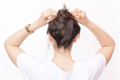 If you tie two things together or tie them, you fasten them together with a knot. 6 Easy Topknots for Any Occasion | Real Simple