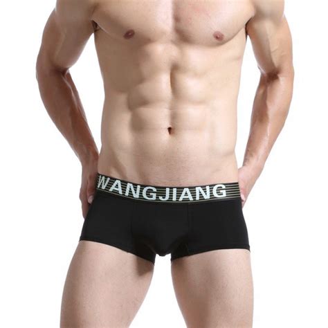 Black 3pcs Wangjiang Men S Sexy Underwear Translucent Boxer Briefs 5004pj