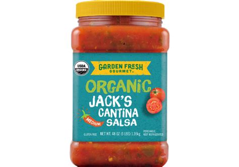 Organic Jacks Cantina Medium Salsa Garden Fresh Gourmet