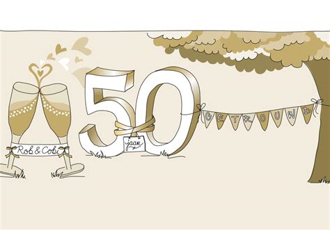 Our 50 cake topper is the perfect birthday 50th birthday party decoration. 50 Jarig Huwelijk RNL28 - AGBC
