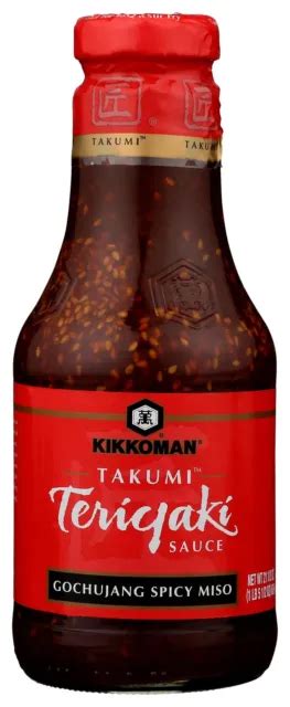 Kikkoman Gochujang Spicy Miso Takumi Teriyaki 215 Ounces Pack Of 6 50