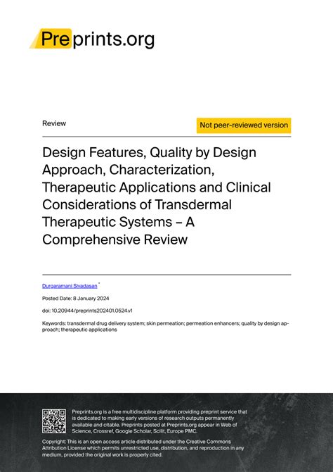 Pdf Design Features Quality By Design Approach Characterization