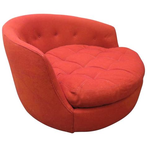 Swivel lounge chair, lightly grease the gas cylinder and start assembling the kit bearing on the gas cylinder. Lovely Large Scale Milo Baughman Round Swivel Lounge Chair ...