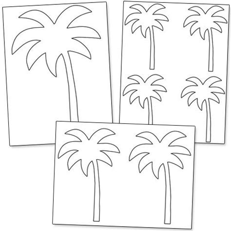 Cut out the shape and use it for coloring, crafts, stencils, and more. Printable Palm Tree Template from PrintableTreats.com ...