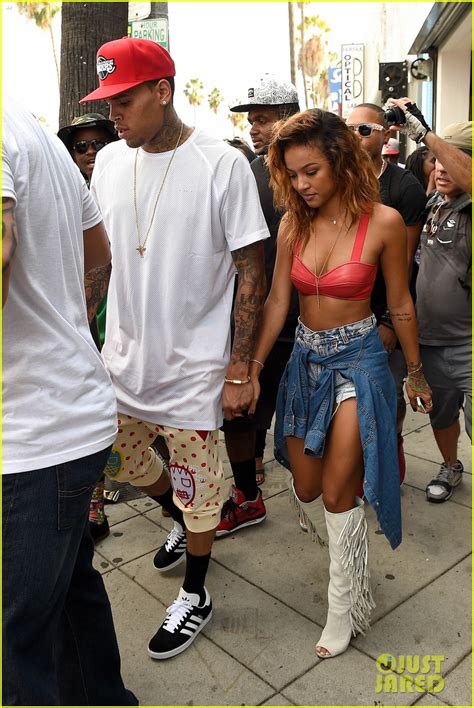 Chris Brown Gets Moral Support From Girlfriend Karrueche Tran During X Promo Photo 3199225