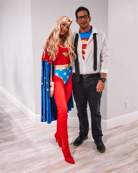 Superhero Couples Costume Wonder Woman And Superman