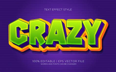Premium Vector Crazy Text Effects