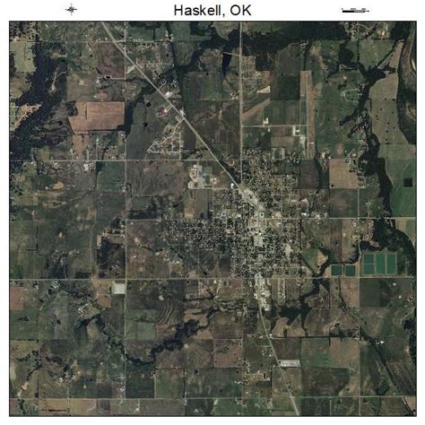 Aerial Photography Map Of Haskell Ok Oklahoma