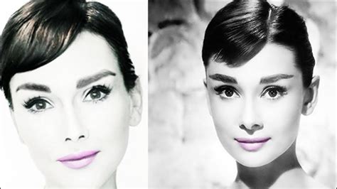 Audrey Hepburn Makeup Tutorial How To Look Like Audrey Hepburn Youtube
