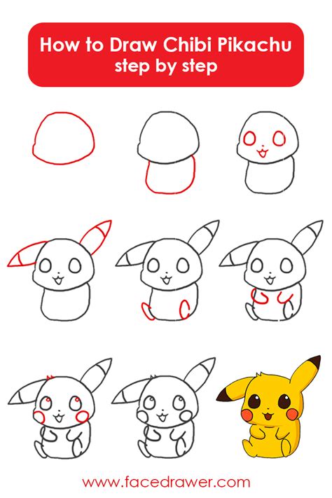 Learn How to Draw Chibi Pikachu Step by Step Drawing Tutorial