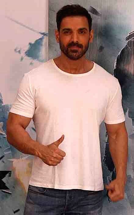 Mumbaibollywood Actor John Abraham Poses During A Promotional Event